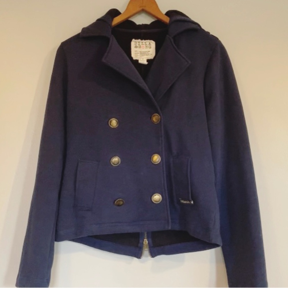 Billabong pea coat hoodie